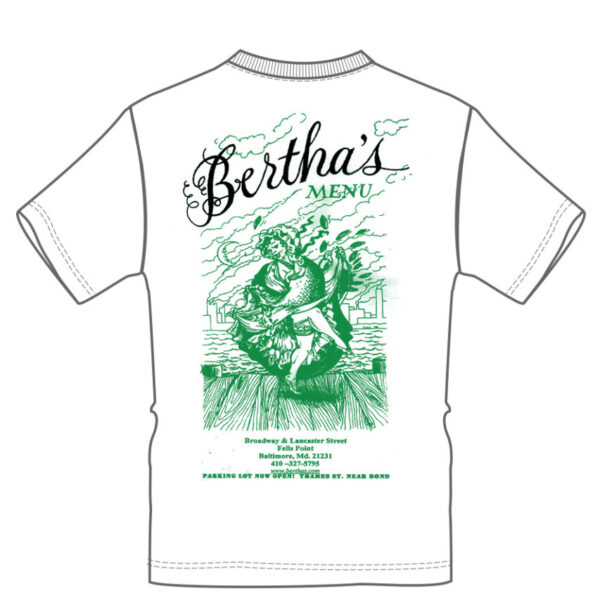 Bertha's Menu T-Shirt - FREE SHIPPING